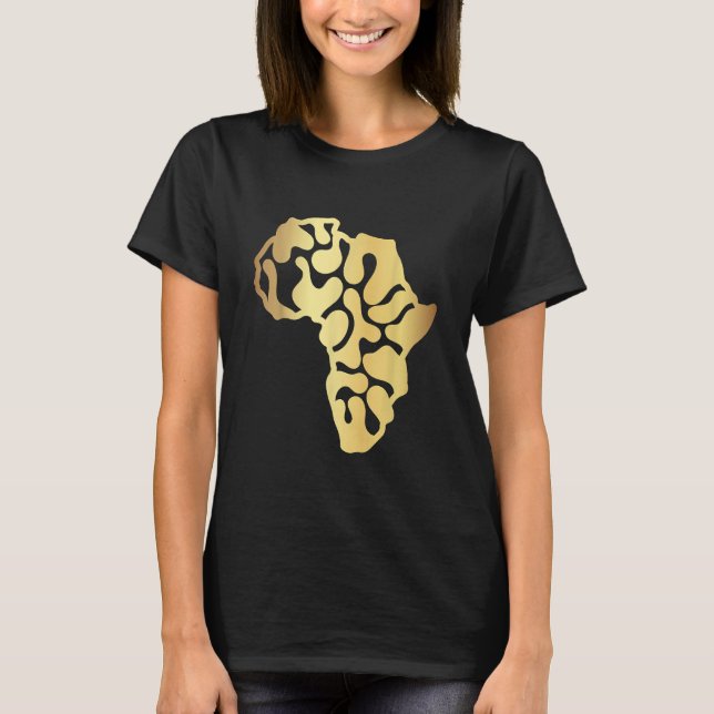 Camiseta Africa Map Golden (Anverso)