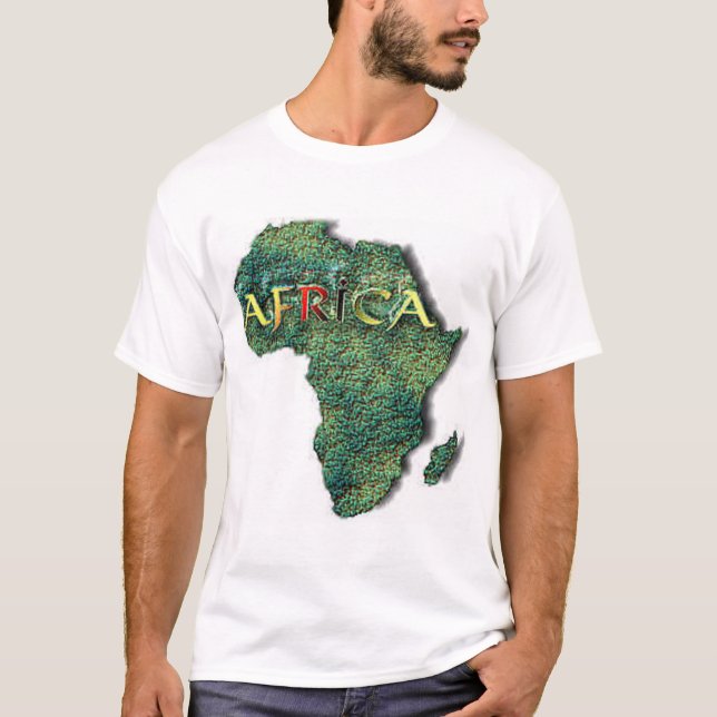Camiseta África-mapa (Anverso)