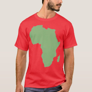 Camiseta África: Mapa de África de los principales hombres