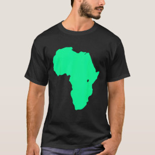 Camiseta África: Mapa gráfico de siluetas de continente afr