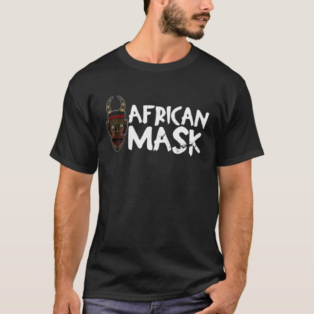 Camiseta Africa Mask African Afro History Reggae Melanin  1 (Anverso)