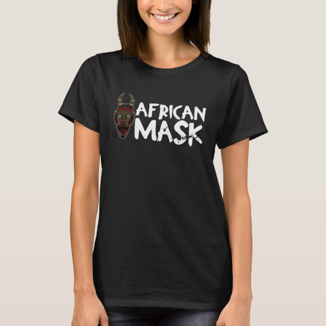 Camiseta Africa Mask African Afro History Reggae Melanin  1 (Anverso)