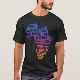 Camiseta África Nace Al Amanecer De Los Ee.Uu.