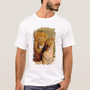 Camiseta África, Namibia, Okonjima. León y leona