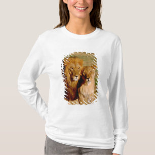 Camiseta África, Namibia, Okonjima. León y leona