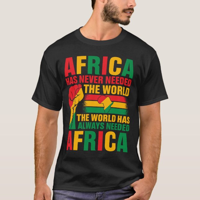 Camiseta África Nunca Ha Necesitado Al Mundo (Anverso)