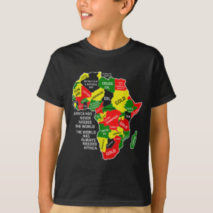 Camiseta África Nunca Ha Necesitado Al Mundo Afro Melanin B