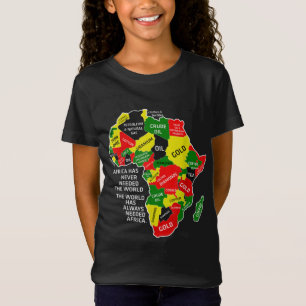 Camiseta África Nunca Ha Necesitado Al Mundo Afro Melanin B