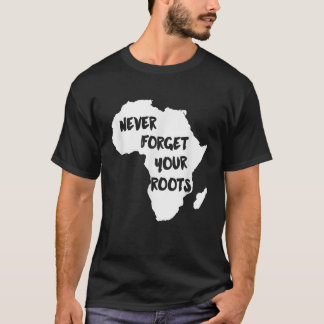 Camiseta África nunca olvida tus raíces