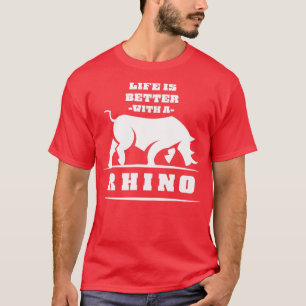 Camiseta África Pachyderm Animales Rinocerontes Safari Rino