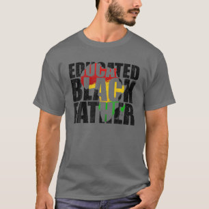 Camiseta África: Padre negro educado, historia tribal orgu