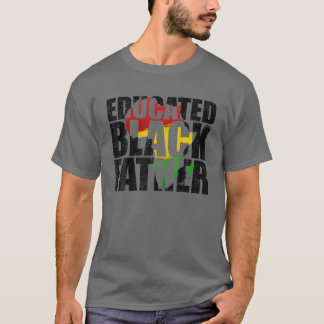 Camiseta África: Padre negro educado, historia tribal orgul