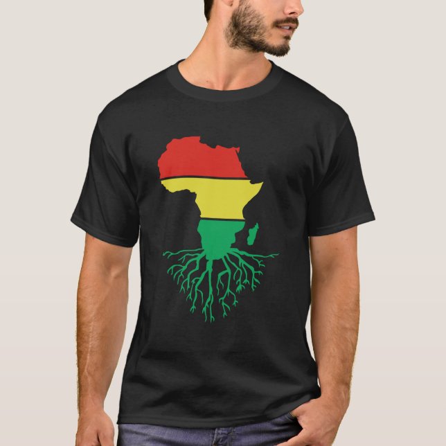 Camiseta África remonta a la historia negra africanas (Anverso)