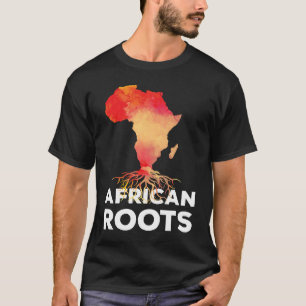 Camiseta Africa Roots Africa Map Orgulloso Afro
