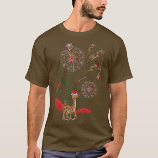 Camiseta Africa Safari Animal Lover Xmas Christmas Dandelio