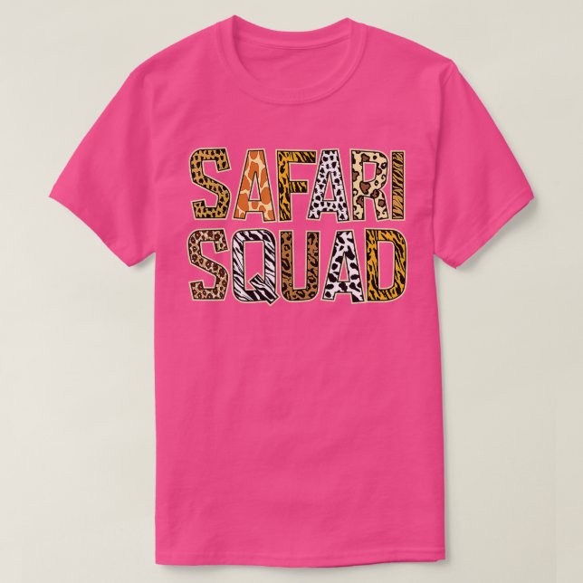 Camiseta África Safari Squad Zoo Africa Wildlife Summer Va (Diseño del anverso)