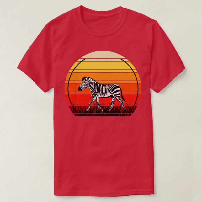 Camiseta Africa Safari Sunset Zebra (Diseño del anverso)