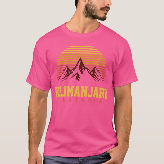Camiseta África Tanzania Kilimanjaro Montaña de senderismo (Anverso)