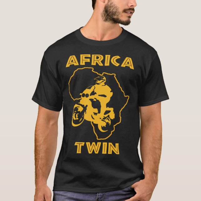 Camiseta AFRICA TWIN Motorcycle touring trail riding (Anverso)