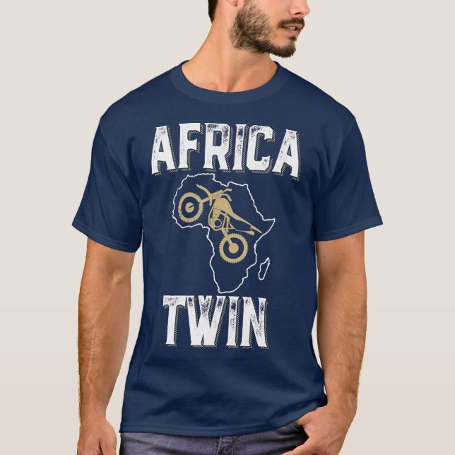 Camiseta AFRICA TWIN  trail riding rally motorcycle (Anverso)