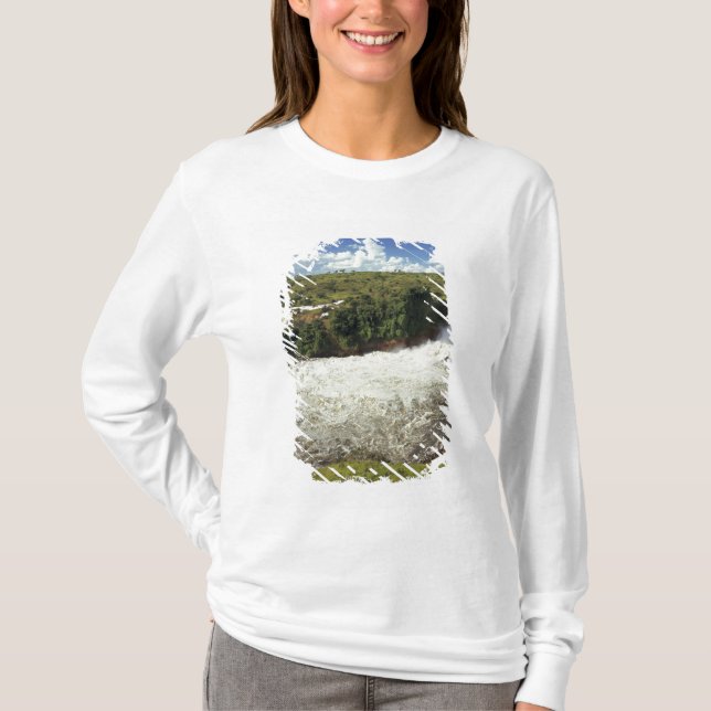 Camiseta África, Uganda, Murchison cae NP. El espumoso (Anverso)