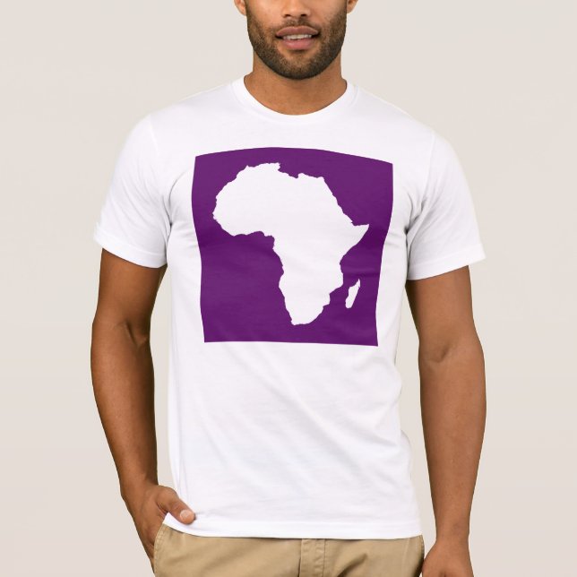 Camiseta África violeta y audaz (Anverso)