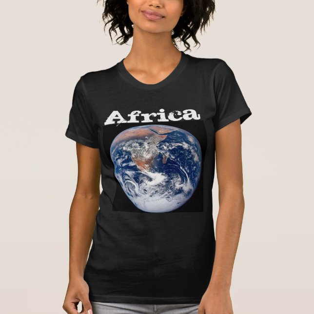 Camiseta África - Vista del planeta Tierra desde el Apolo 1 (Anverso)