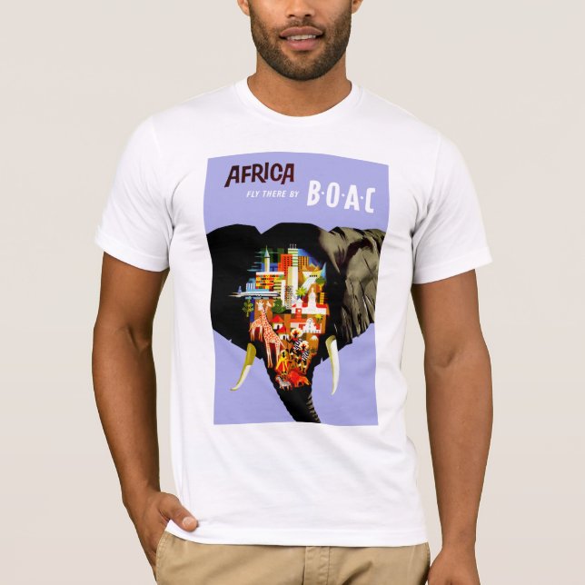Camiseta África: Vuele allá (Anverso)