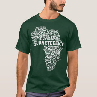 Camiseta Africa Word Cloud celebra el Si de la igualdad