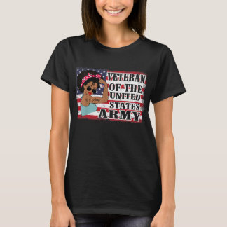 Camiseta African American Army Veteran Female