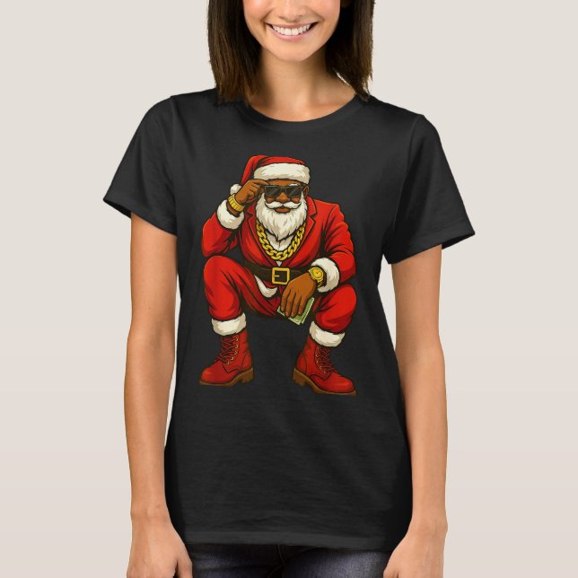 Camiseta African American Christmas Funny African American  (Anverso)