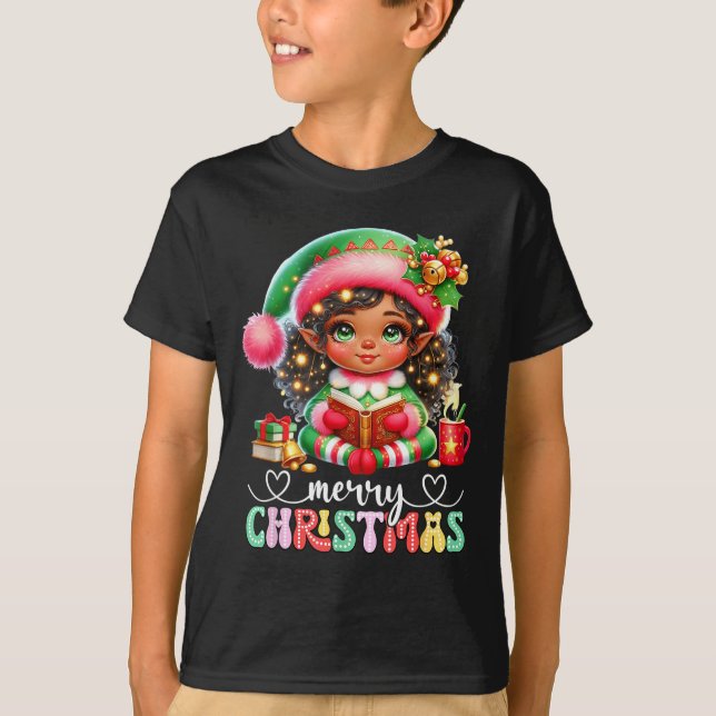 Camiseta African American Christmas Shirt African Black Wom (Anverso)