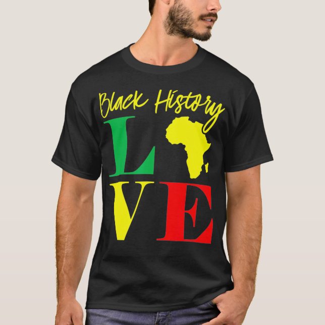 Camiseta African American Clothing Gift Men Women Black His (Anverso)