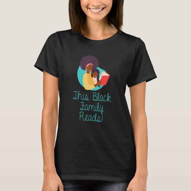 Camiseta African American Daughter and Mom Love to Read (Anverso)