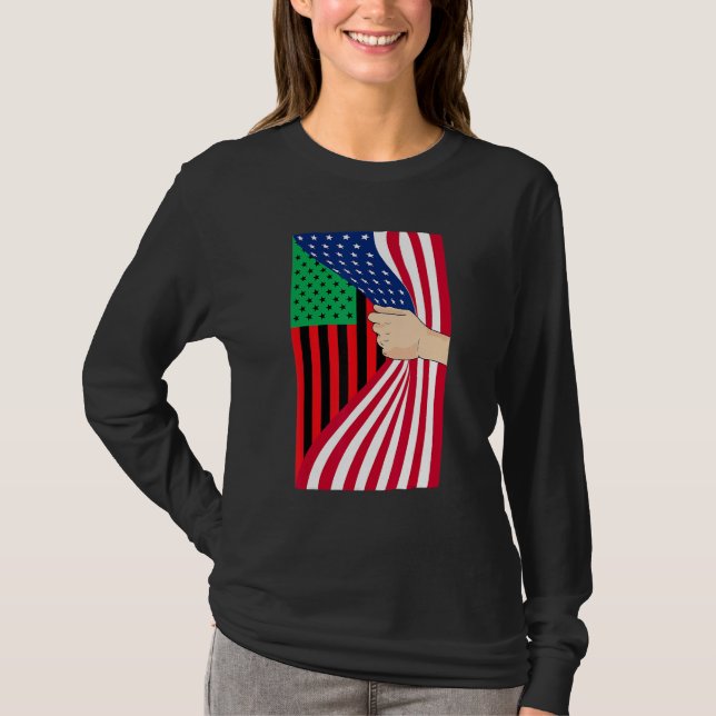 Camiseta African American Flag Pan African Black Liberation (Anverso)