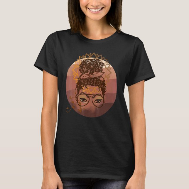 Camiseta African American Girl Black Princess (Anverso)