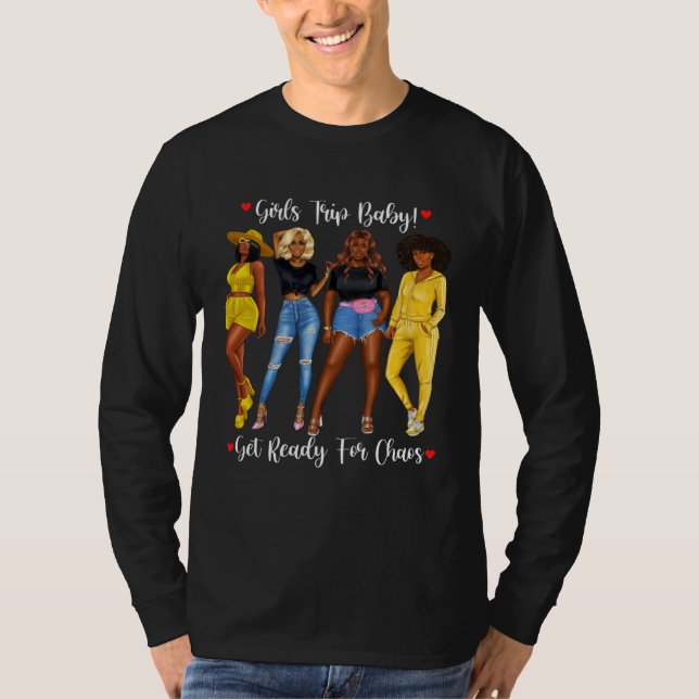 Camiseta African American Girls Trip Black Girls Tracksuit  (Anverso)