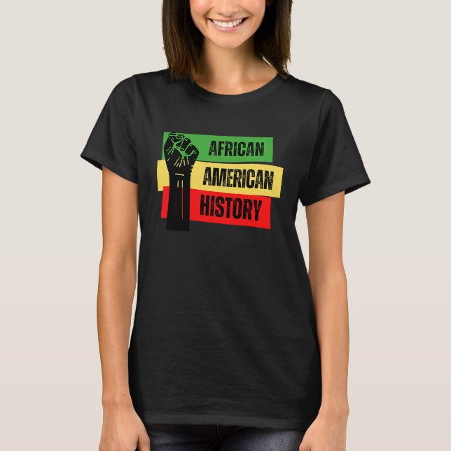 Camiseta African American History Black Men Women Kids Boys (Anverso)