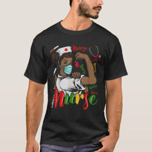 Camiseta African American Nurse Black History Month Pride B