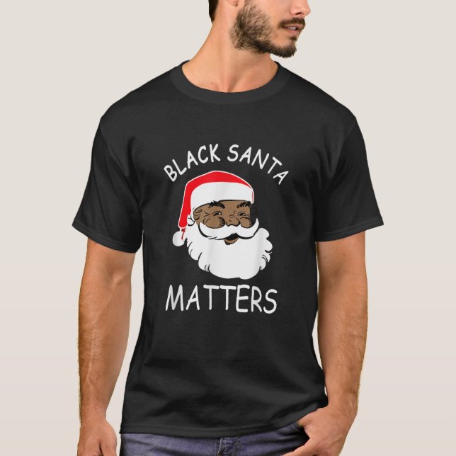Camiseta African American Santa Black Matters Christmas Paj (Anverso)