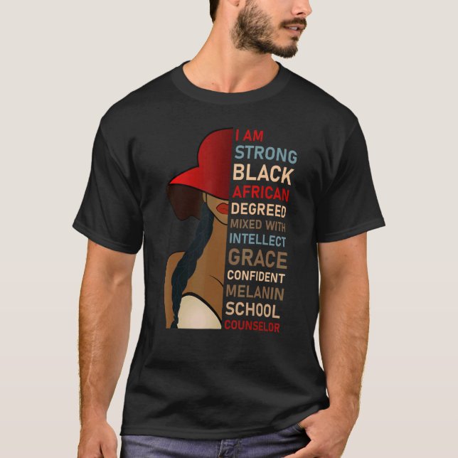 Camiseta African American School Counselor Appreciation (Anverso)