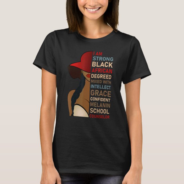 Camiseta African American School Counselor Appreciation (Anverso)
