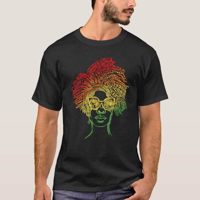 Camiseta African American Women, Melanin Tee For Black Hist (Anverso)