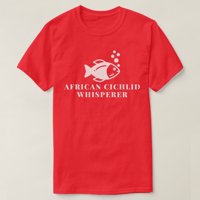 Camiseta African Cichlid Whisperer (Diseño del anverso)