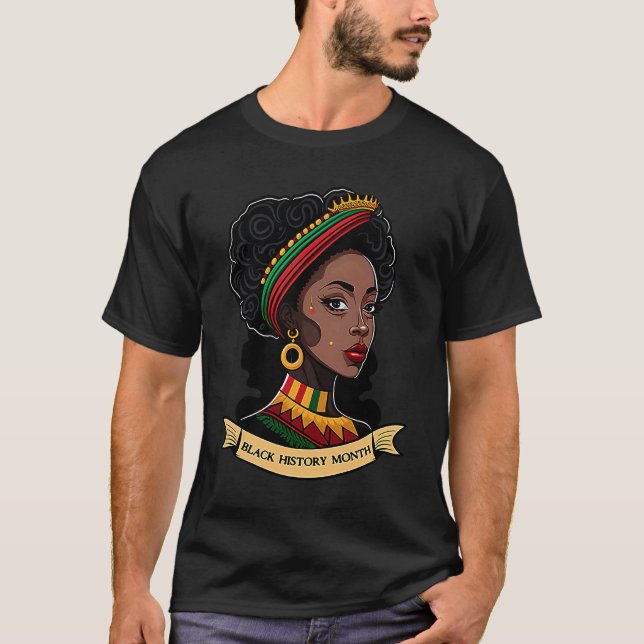 Camiseta African Continent Black History  1 (Anverso)