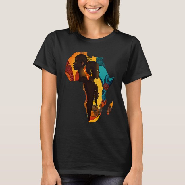 Camiseta African Continent Black History  4 (Anverso)