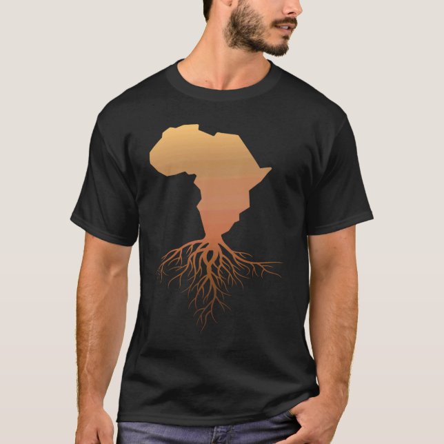 Camiseta African Continent Roots African Pride Black Cultur (Anverso)