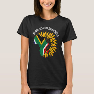 Camiseta African Flag Flower Cool Black History Awareness M
