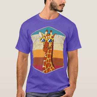 Camiseta African Giraffe Lover Funny Zoo Animal Sunglasses 