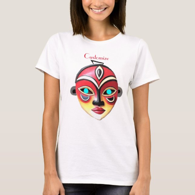 Camiseta African Girl Face Mask Thunder_Cove  (Anverso)